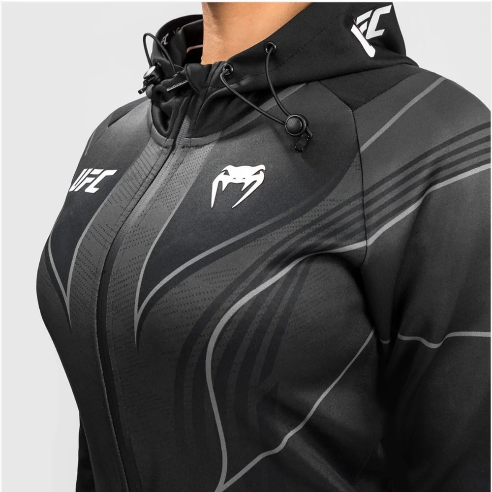 Women's Black UFC Fight Night Venum Walk Out 2.0 Hoodie jacket S - Picture 4 of 16